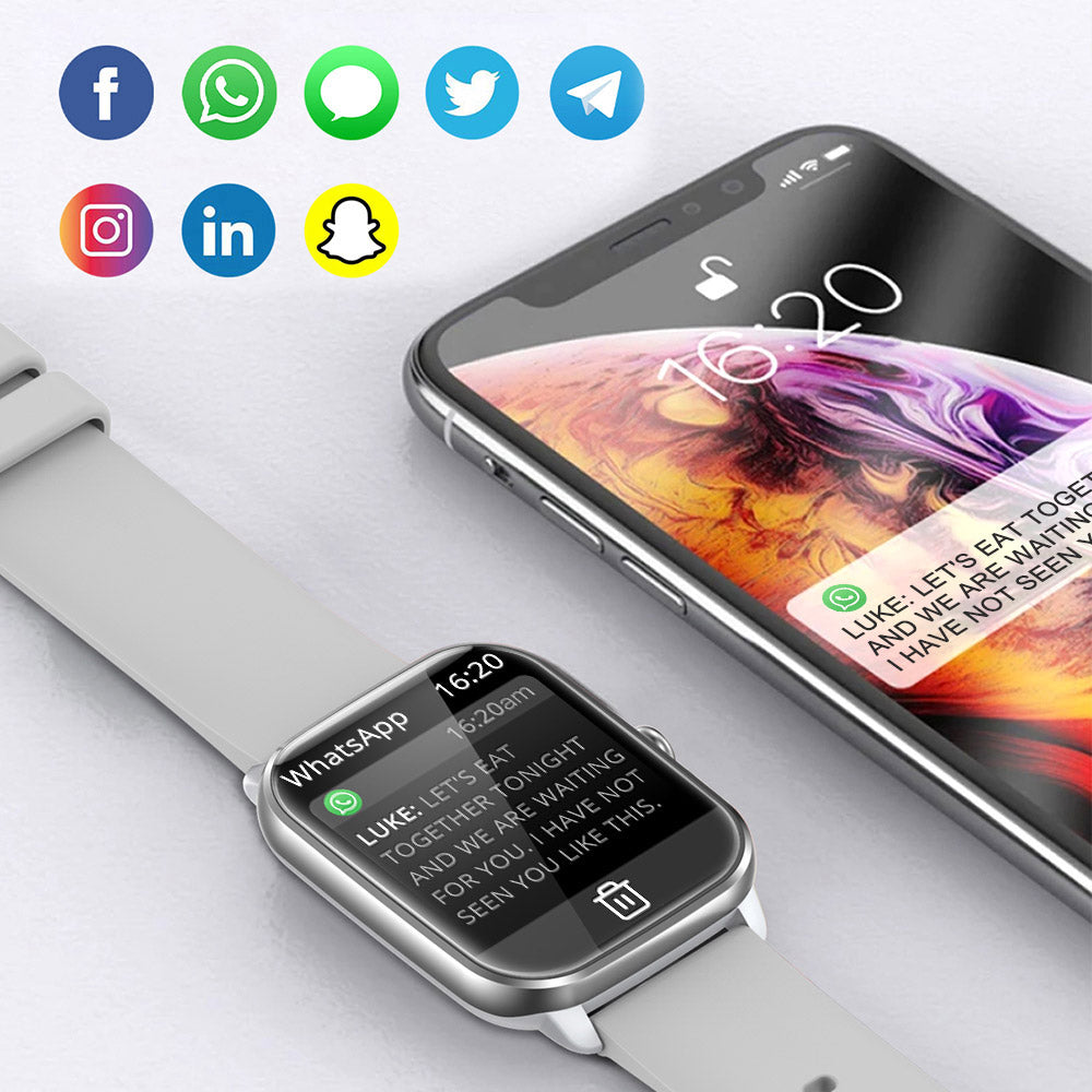 C61 Smart Watch - Stylish 1.9" HD Screen, Health Monitoring & Waterproof