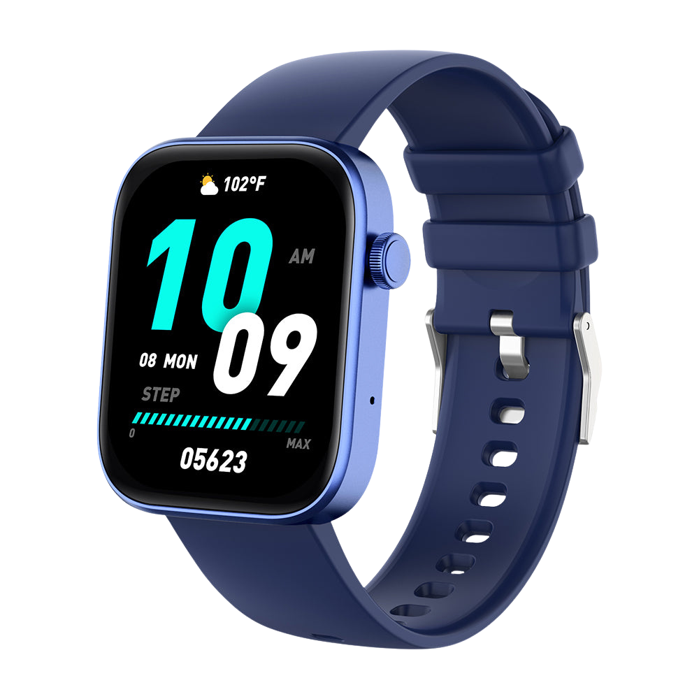 COLMI P71 Smart Watch 1.9 Display Voice Calling Voice Assistant IP68 Waterproof Blue Right
