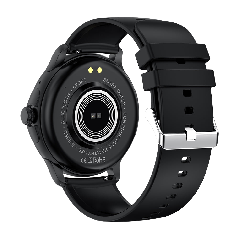 COLMI V72 Smart Watch Sleek AMOLED Display Fitness Tracking IP68 Waterproof Black Back
