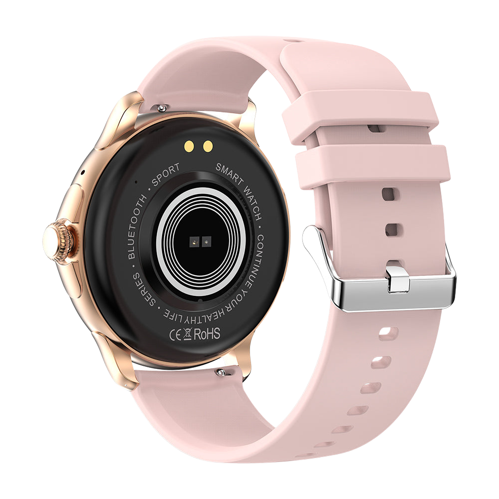 COLMI V72 Smart Watch Sleek AMOLED Display Fitness Tracking IP68 Waterproof Pink Back