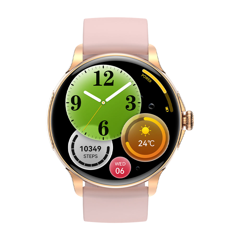 COLMI V72 Smart Watch Sleek AMOLED Display Fitness Tracking IP68 Waterproof Pink Front