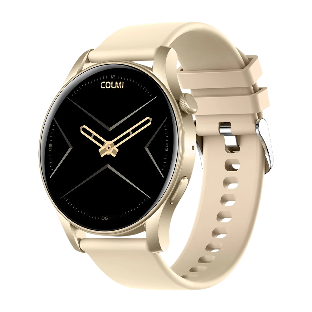 COLMI V73 Smart Watch Sleek AMOLED Display, Fitness Tracking, IP68 Waterproof Gold