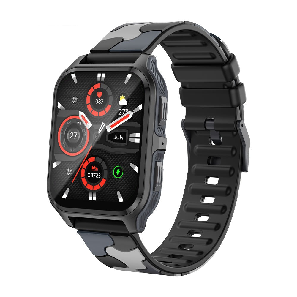 COLMI P73 Smartwatch 1.9″ Display Outdoor Calling IP68 Waterproof Smart Watch black camouflage color