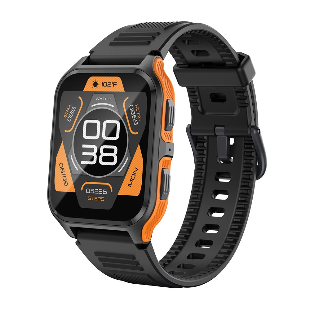 COLMI P73 Smartwatch 1.9″ Display Outdoor Calling IP68 Waterproof Smart Watch black orange color right view