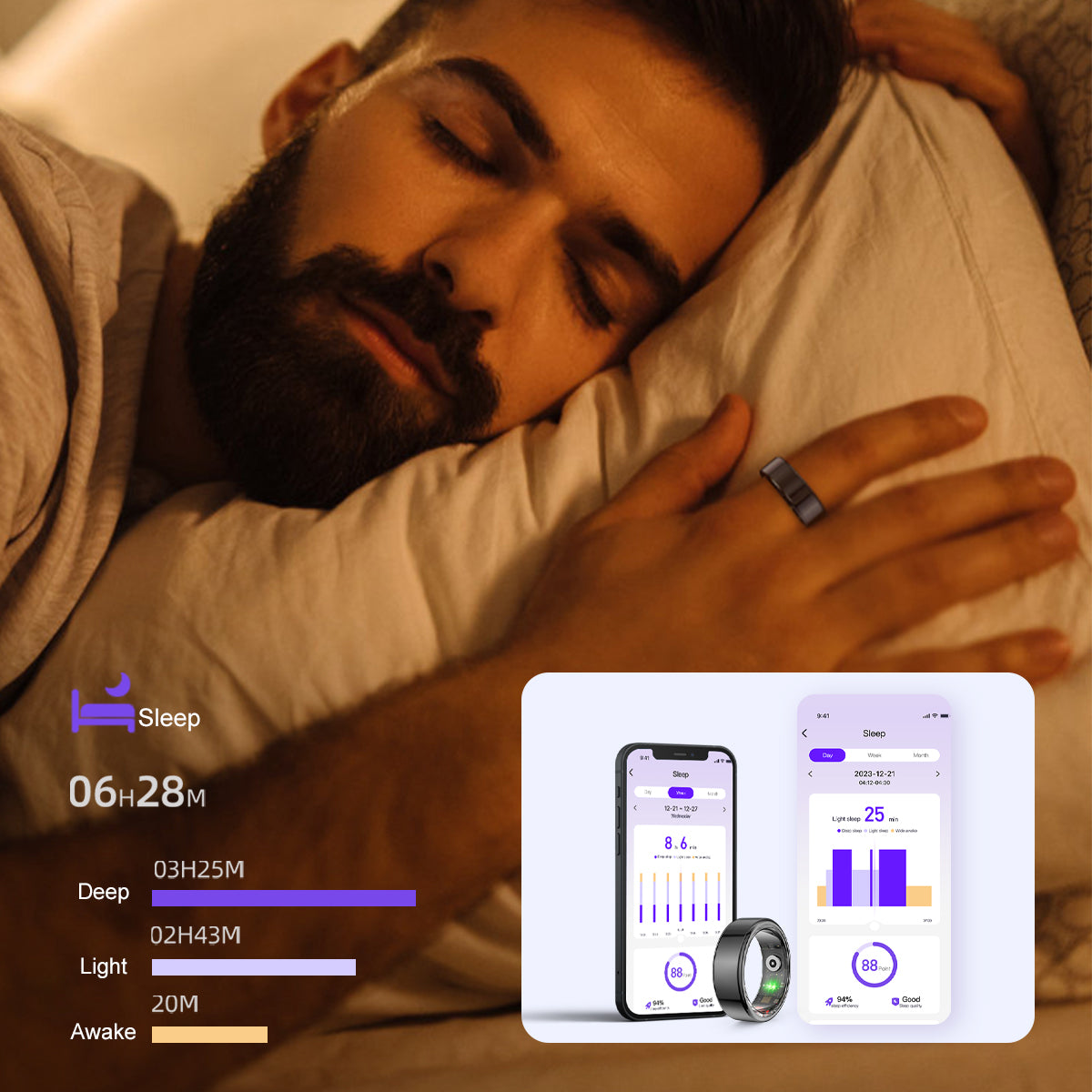 R02 Smart Ring - Advanced Health Tracking, Waterproof, and Long Battery Life