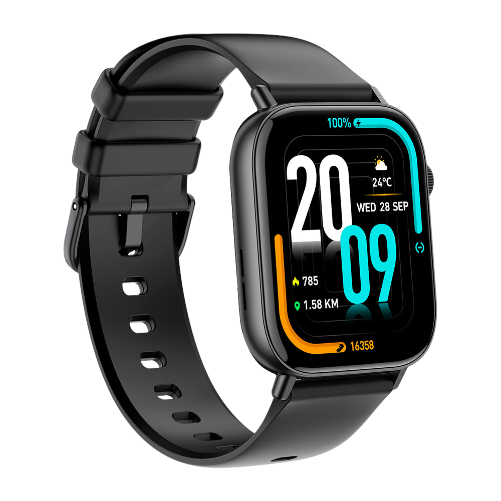 COLMI C8 Max Smartwatch 1.93" Big Touch Screen Smart Watch black color left view