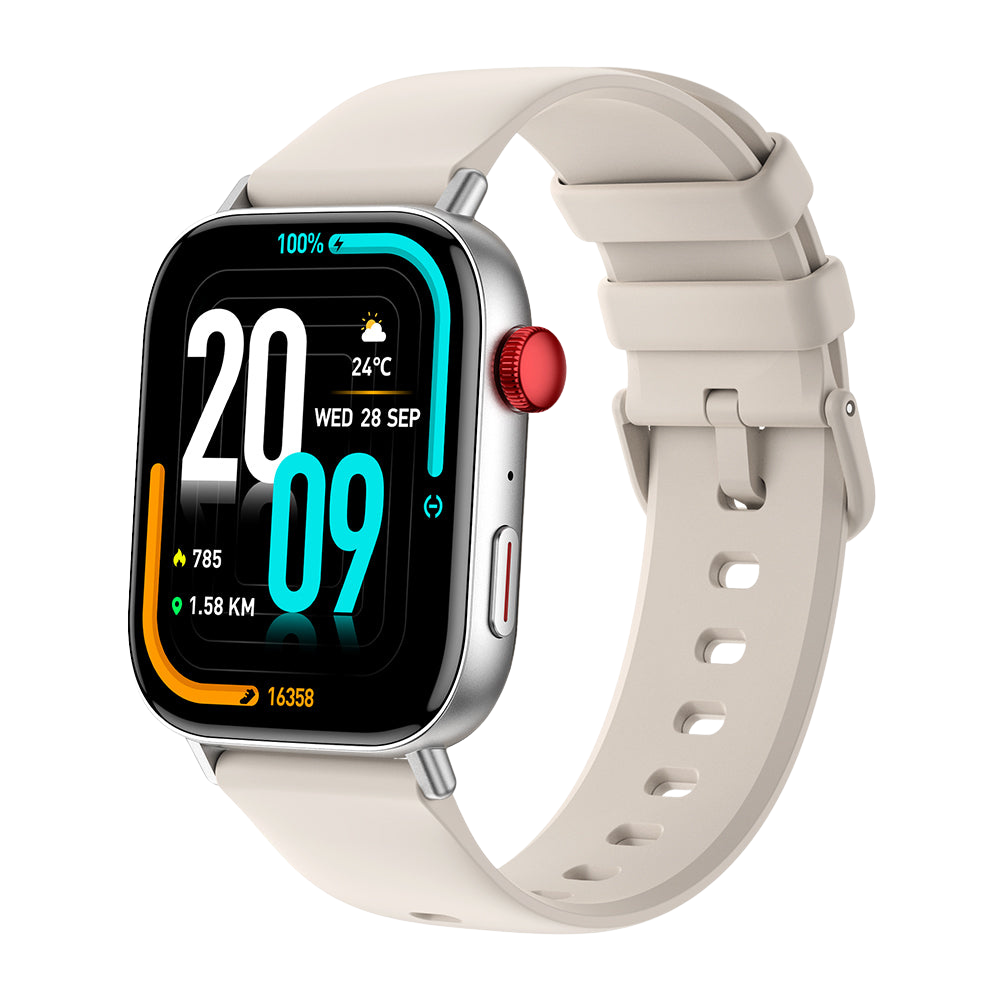 COLMI C8 Max Smartwatch 1.93" Big Touch Screen Smart Watch silver color right view