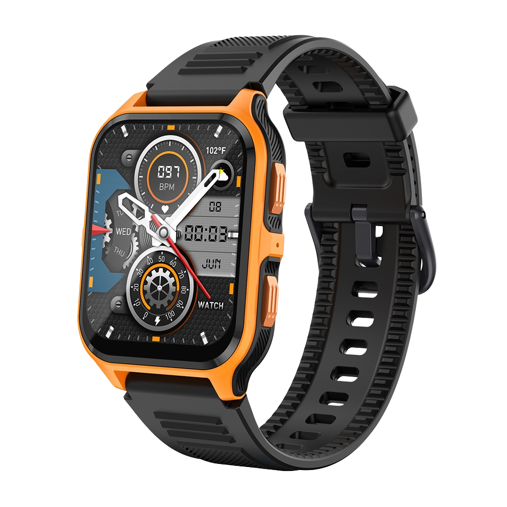COLMI P73 Smartwatch 1.9″ Display Outdoor Calling IP68 Waterproof Smart Watch orange black 