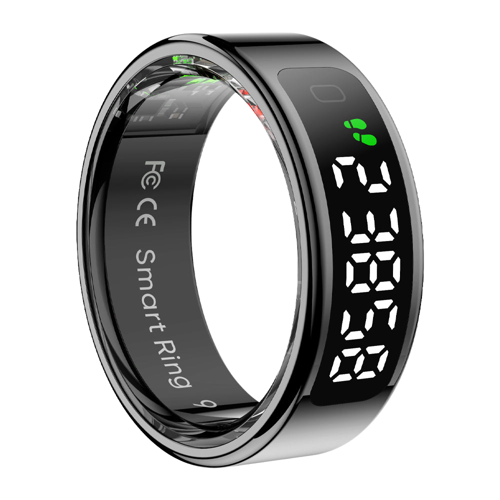 Colmi R12 Smart Ring Black color side view