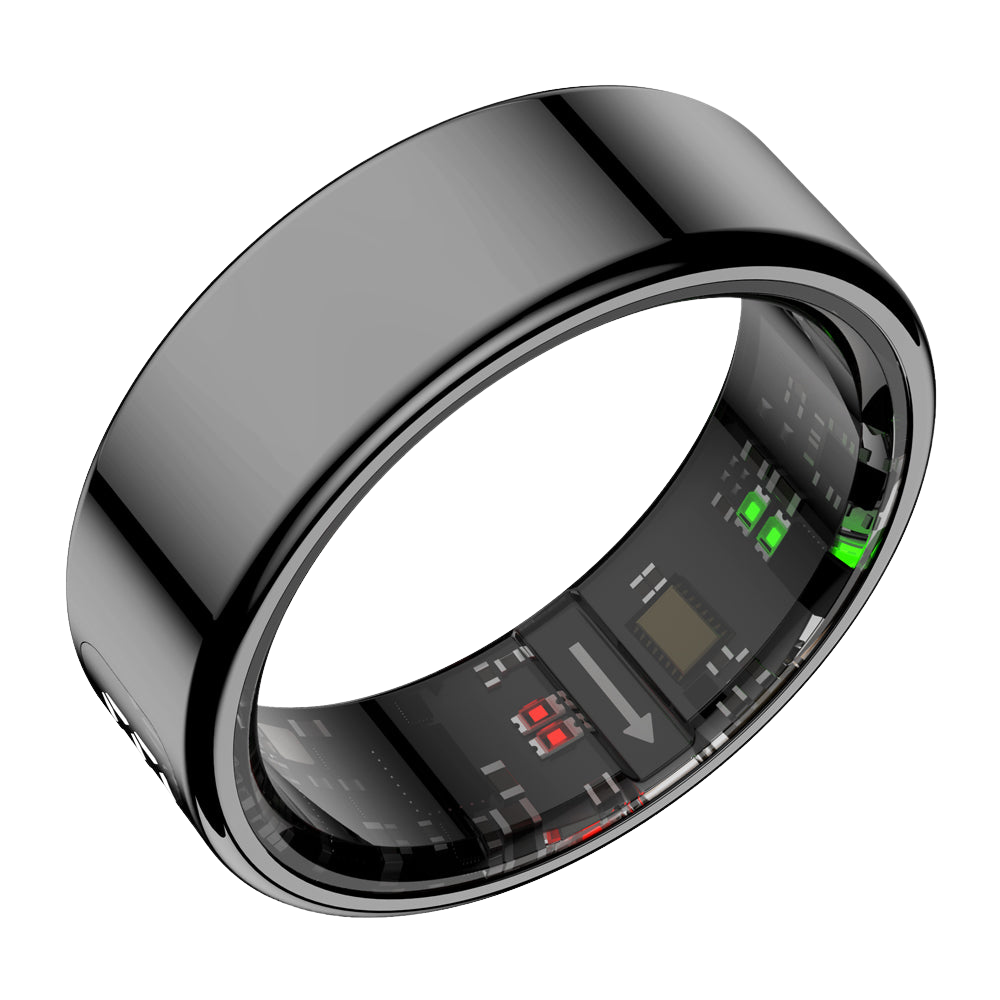 Colmi R12 Smart Ring black color upper view