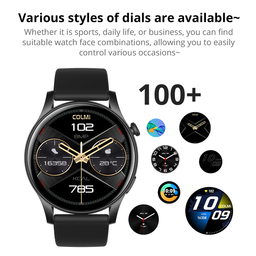 colmi smart watch with large amoled display and multile functions