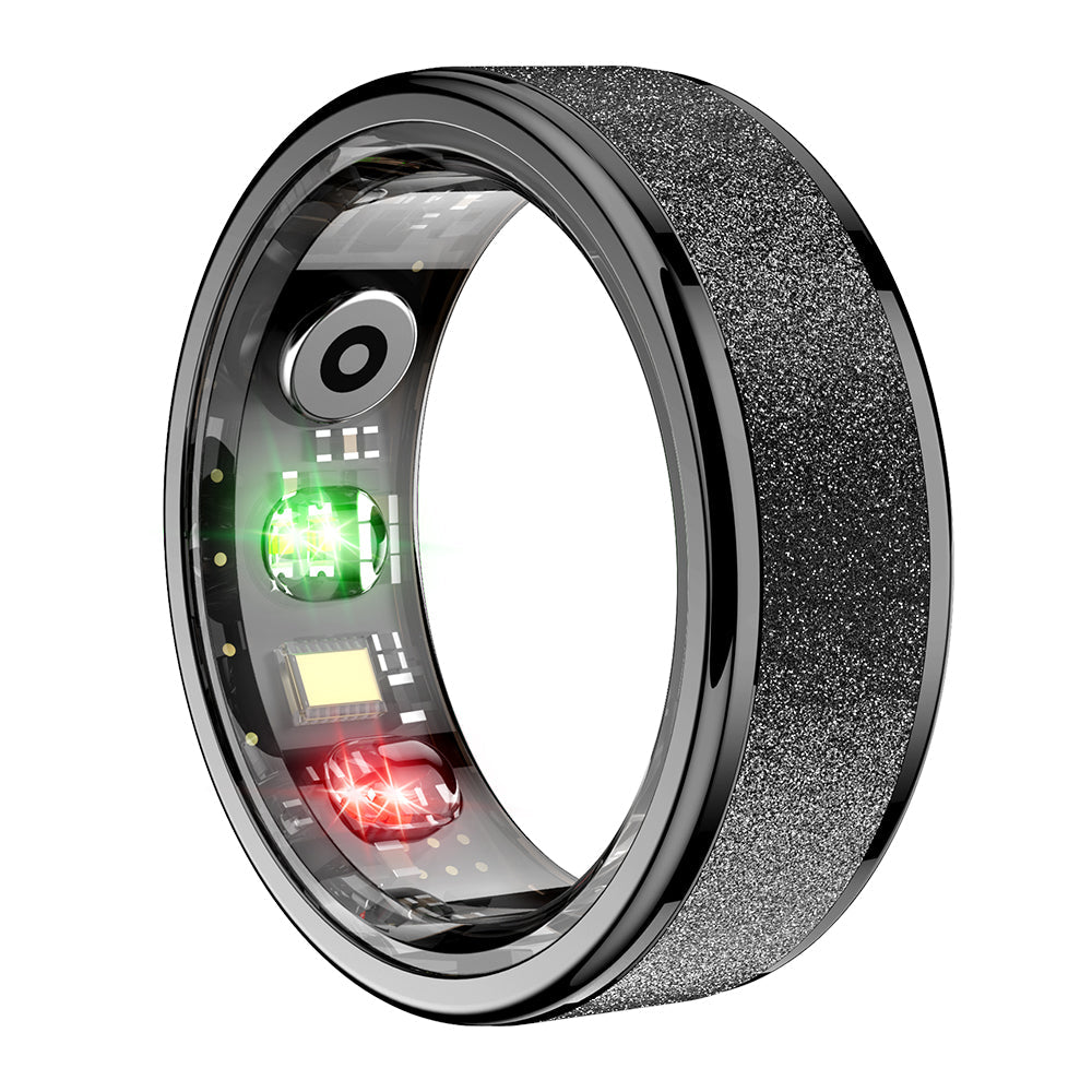 colmi r10 black color smart ring left side view