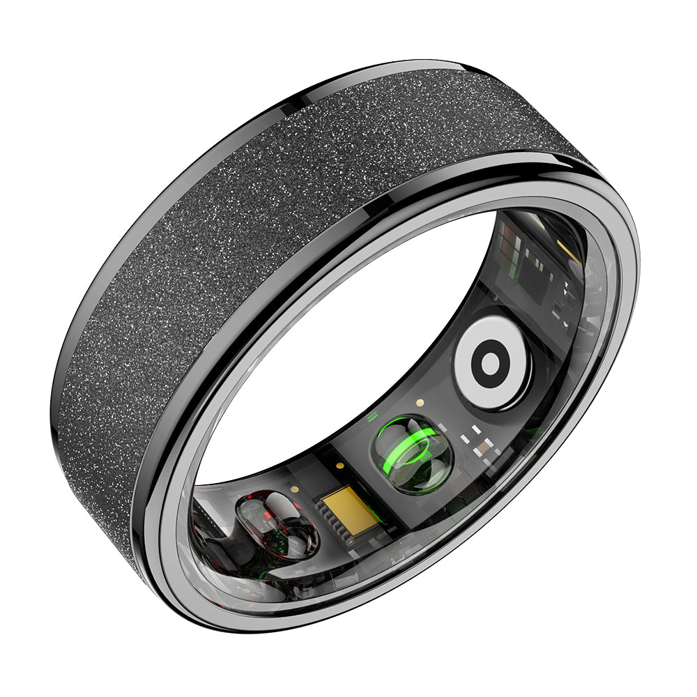 colmi r10 black color smart ring sensors upside view