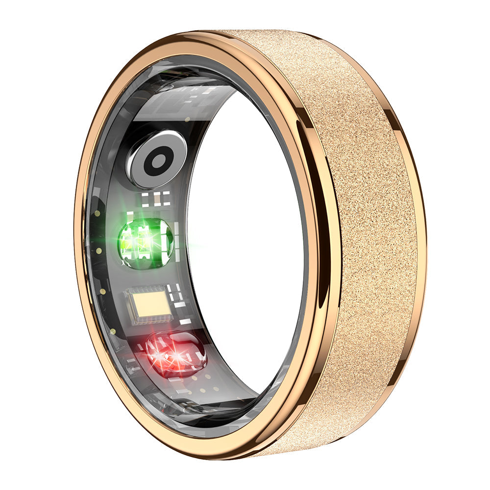 colmi r10 gold color smart ring left side view