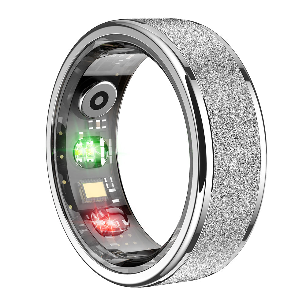 colmi r10 silver color smart ring left side view