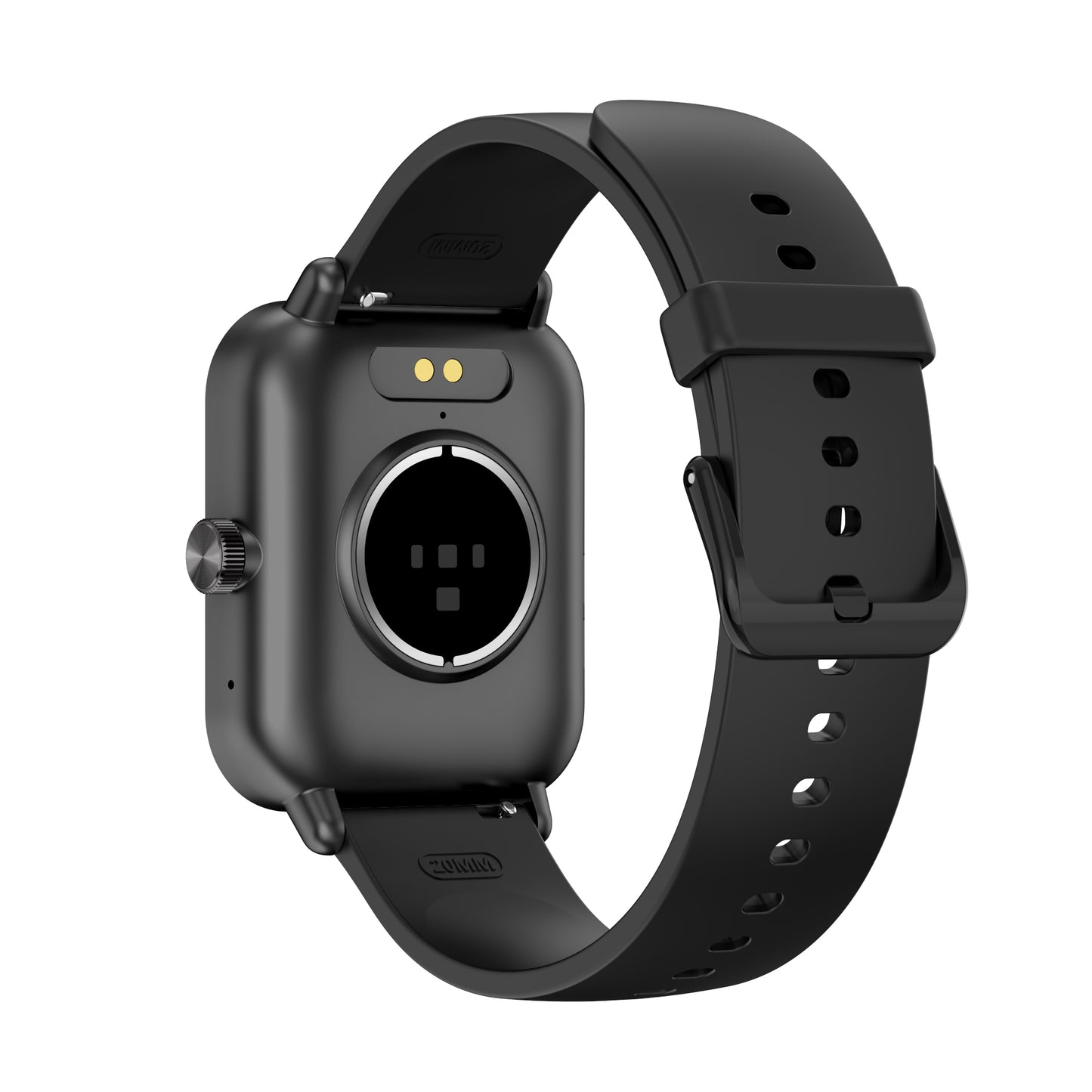 Colmi P81 smart watch black color back side view