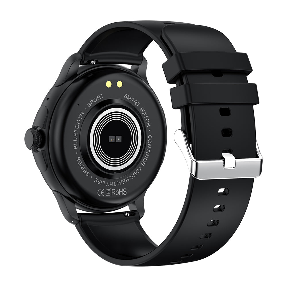 colmi v72 smart watch black color back view