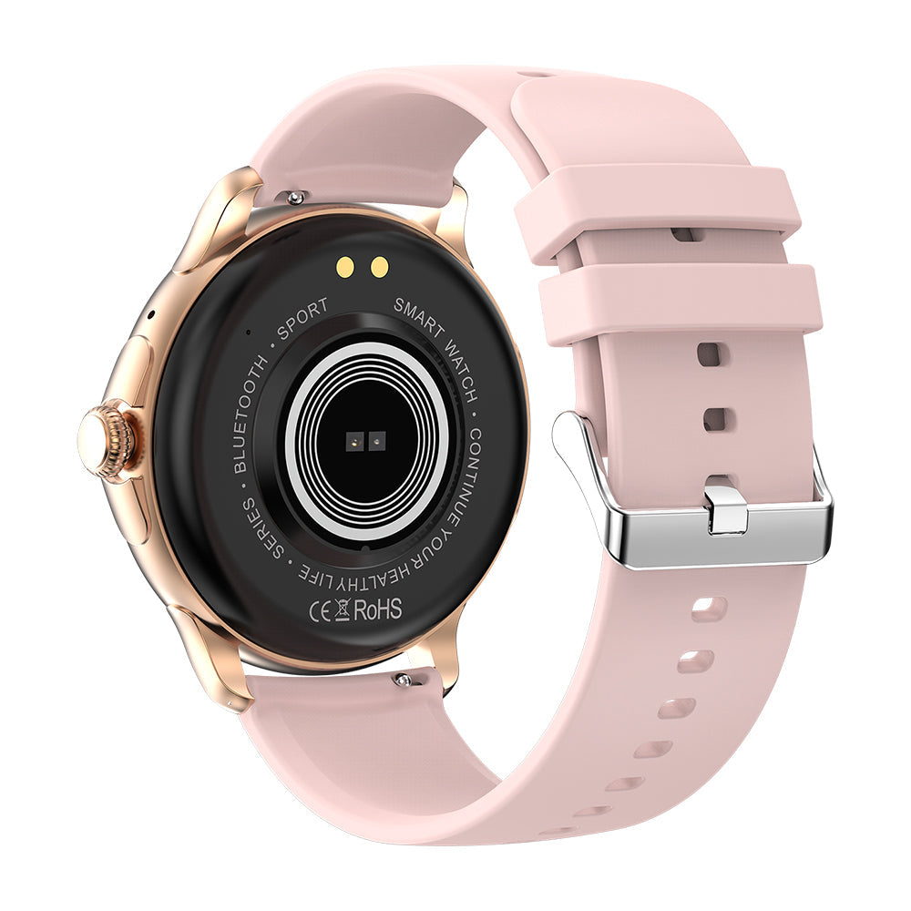 colmi v72 smart watch gold color back view