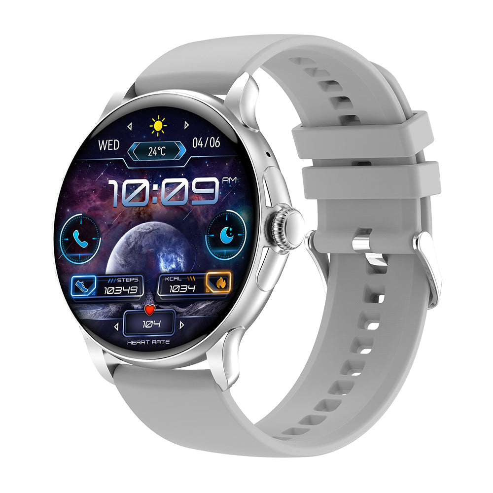 colmi v72 smart watch silver color right side view