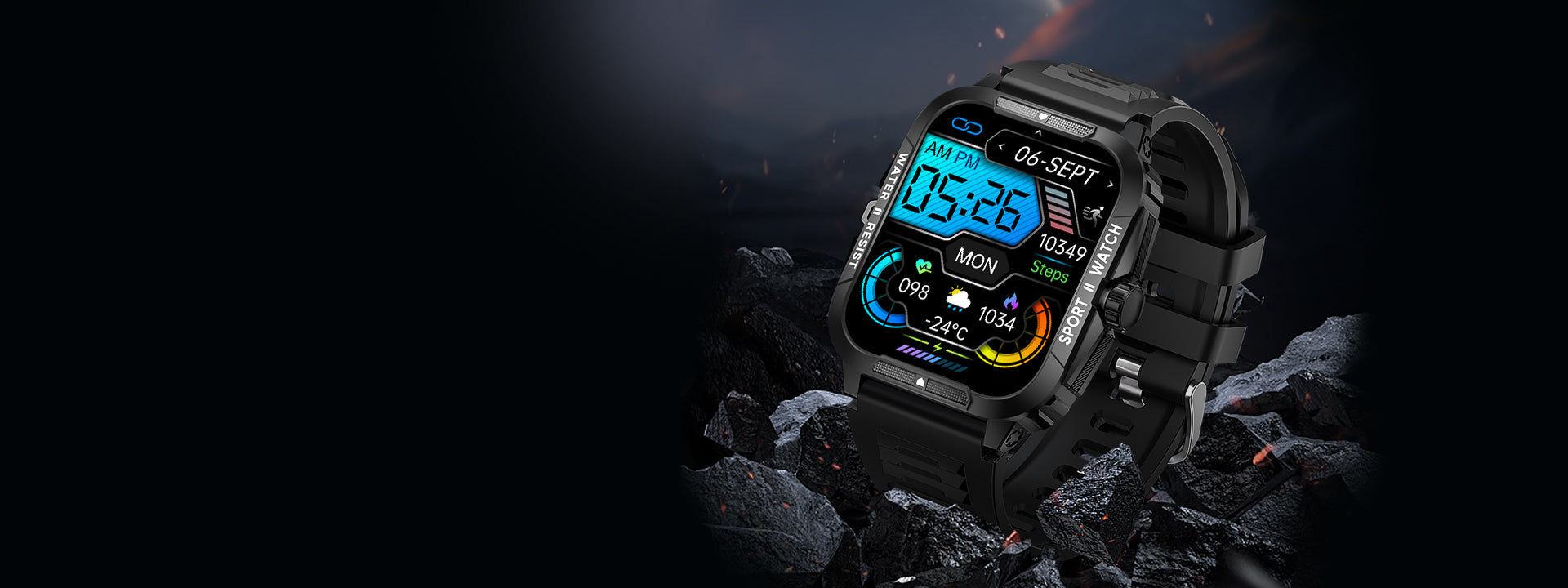 best rugged smartwatch colmi p76 in affordable price