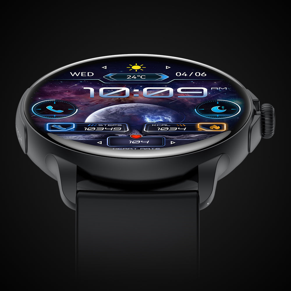 elegant and classy smart watch colmi v72 with large amoled display