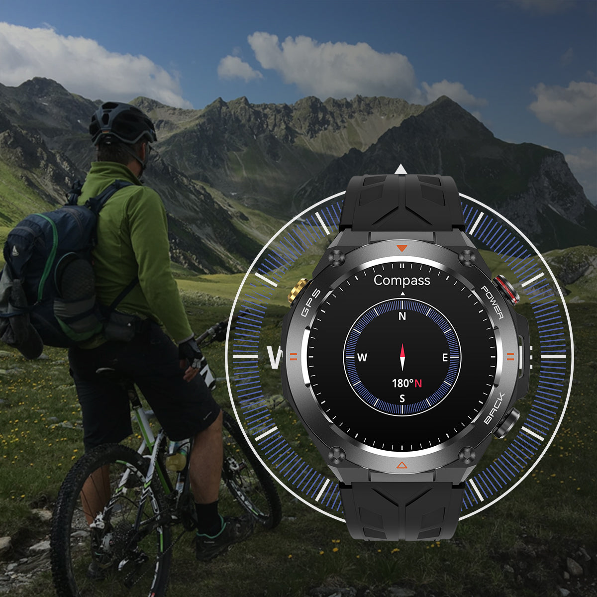 smart watch for cyclists with compass colmi v75 smartwatch