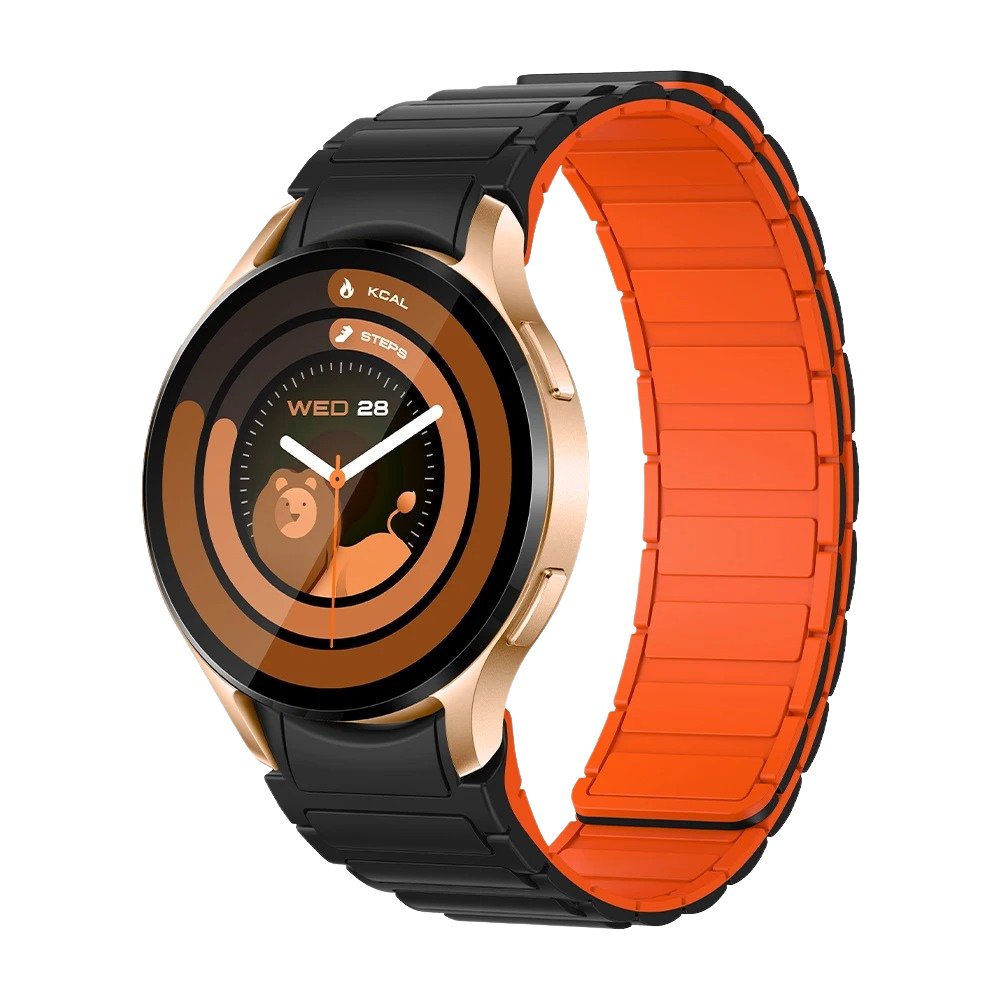 COLMI i28 Ultra 1.43″ AOD Display Smartwatch with Ai GPT Prayer Times Smart Watch gold color with magnetic strap